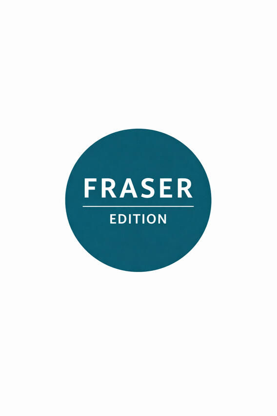 Designed by MetaDesign, the new Fraser Edition logo reflects our core belief that language moves like a current. Its circular form echoes the flow of the Fraser River, suggesting continuity, attention, and quiet transformation. The clarity of the design mi